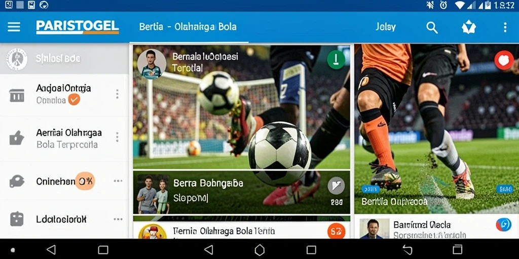 Antarmuka aplikasi PARISTOGEL yang menarik dan informatif.