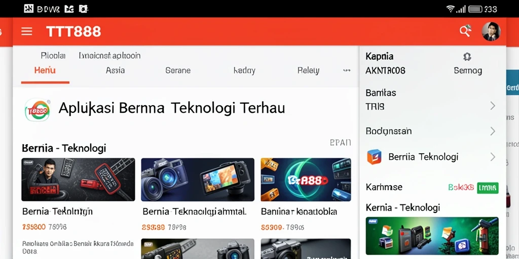 Antarmuka TTT888 yang modern dan intuitif
